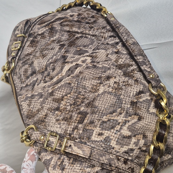 Coach Madison Embossed Python Python Sophia Satchel NWOT - Picture 16 of 17